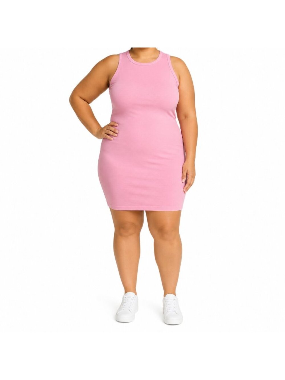 NEW Old Navy Pink Rib-Knit Sleeveless Mini Tank Dress Size 4X